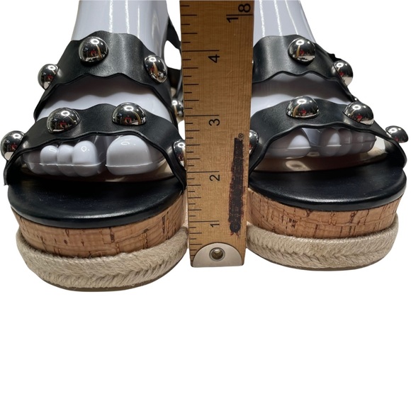 Marc Fisher Faythe Studded Cork Espadrille Wedges size 7.5 M new - Picture 10 of 14